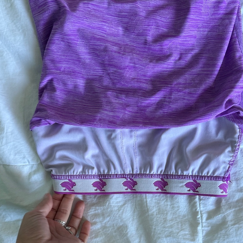 Rabbit Purple Athletic Tank Top - Picture 5 of 5